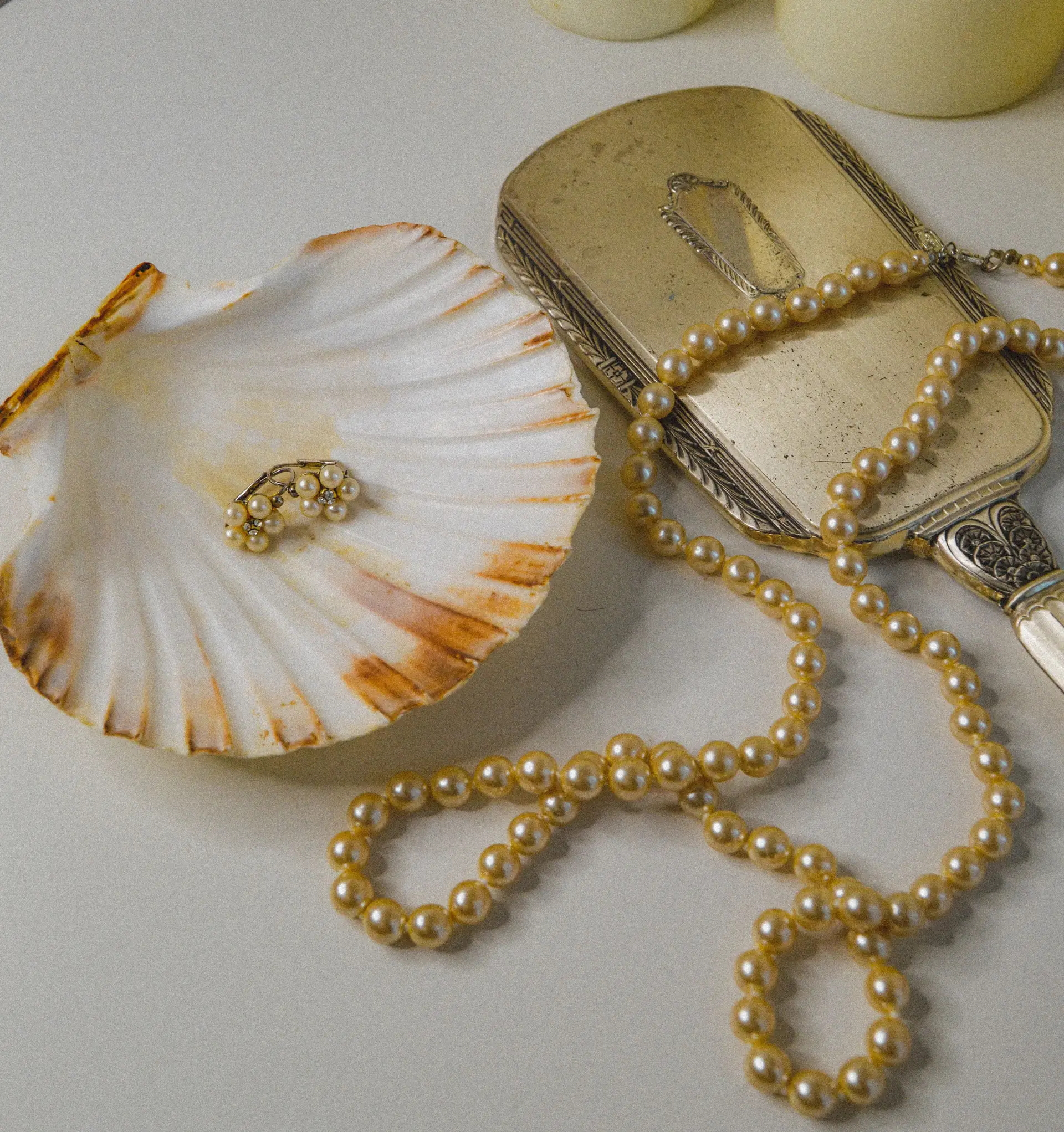 Bespoke pearl earrings